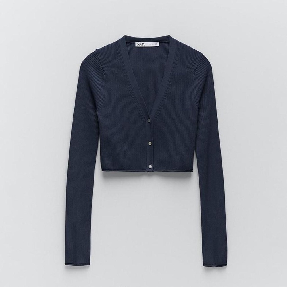 Zara Dark Blue Women's Cardigan